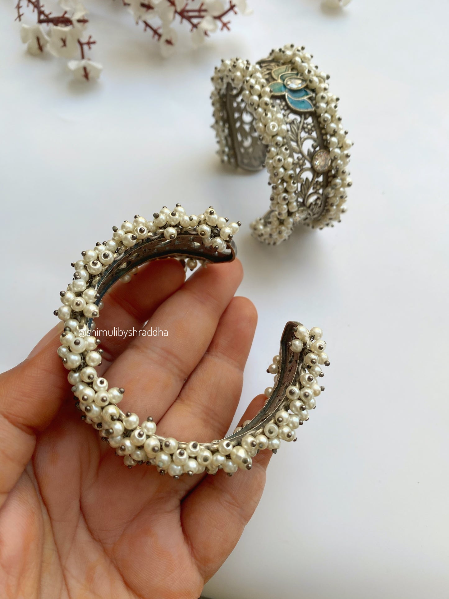 ADHYANTI MEENAKARI CUFF BANGLE