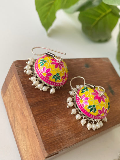 COLORFUL MEENAKARI JHUMKA