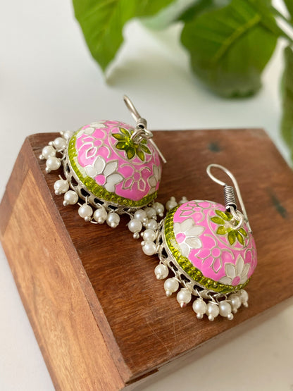 COLORFUL MEENAKARI JHUMKA