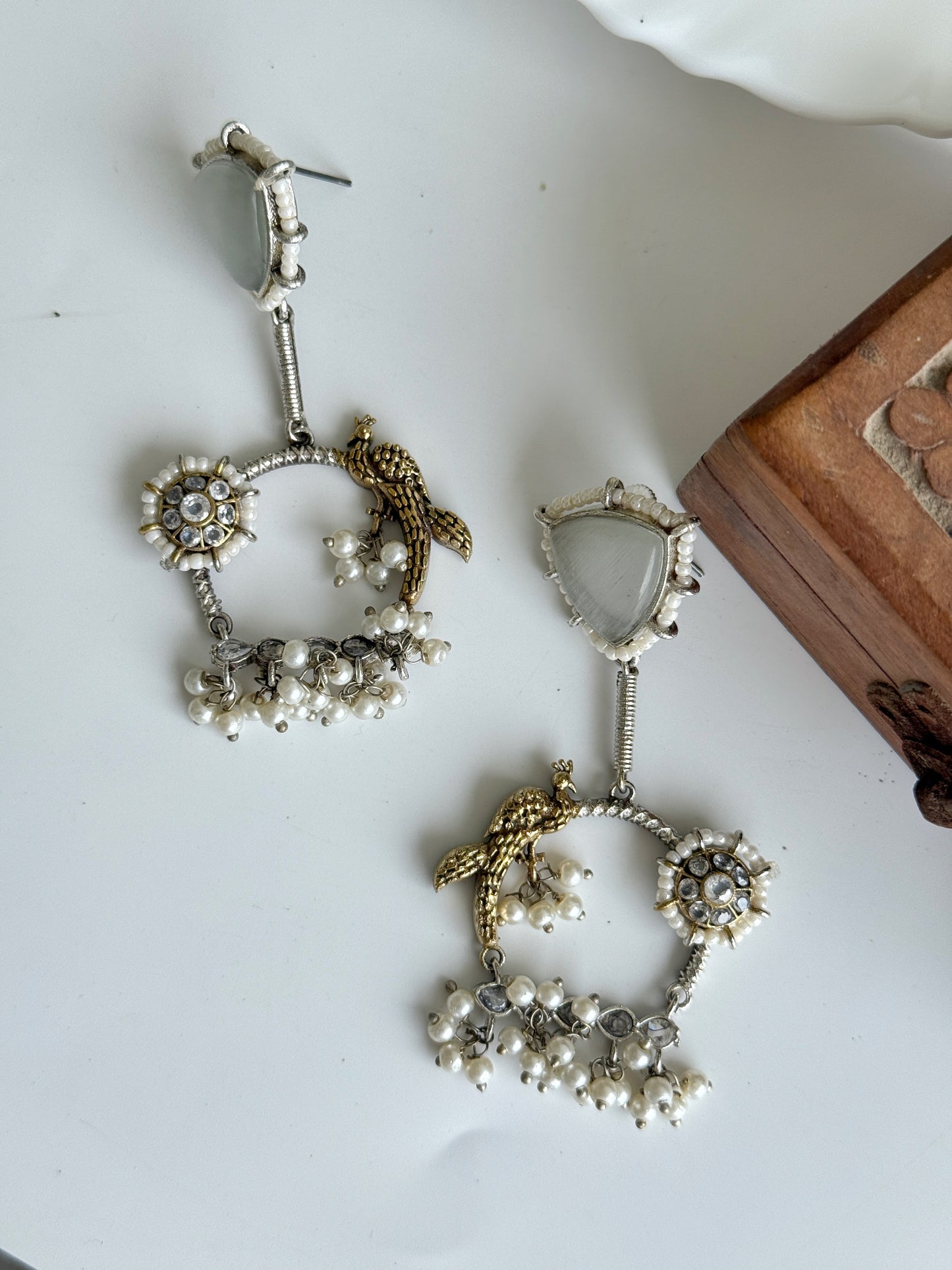 PARIZAAD DUAL TONE EARRINGS
