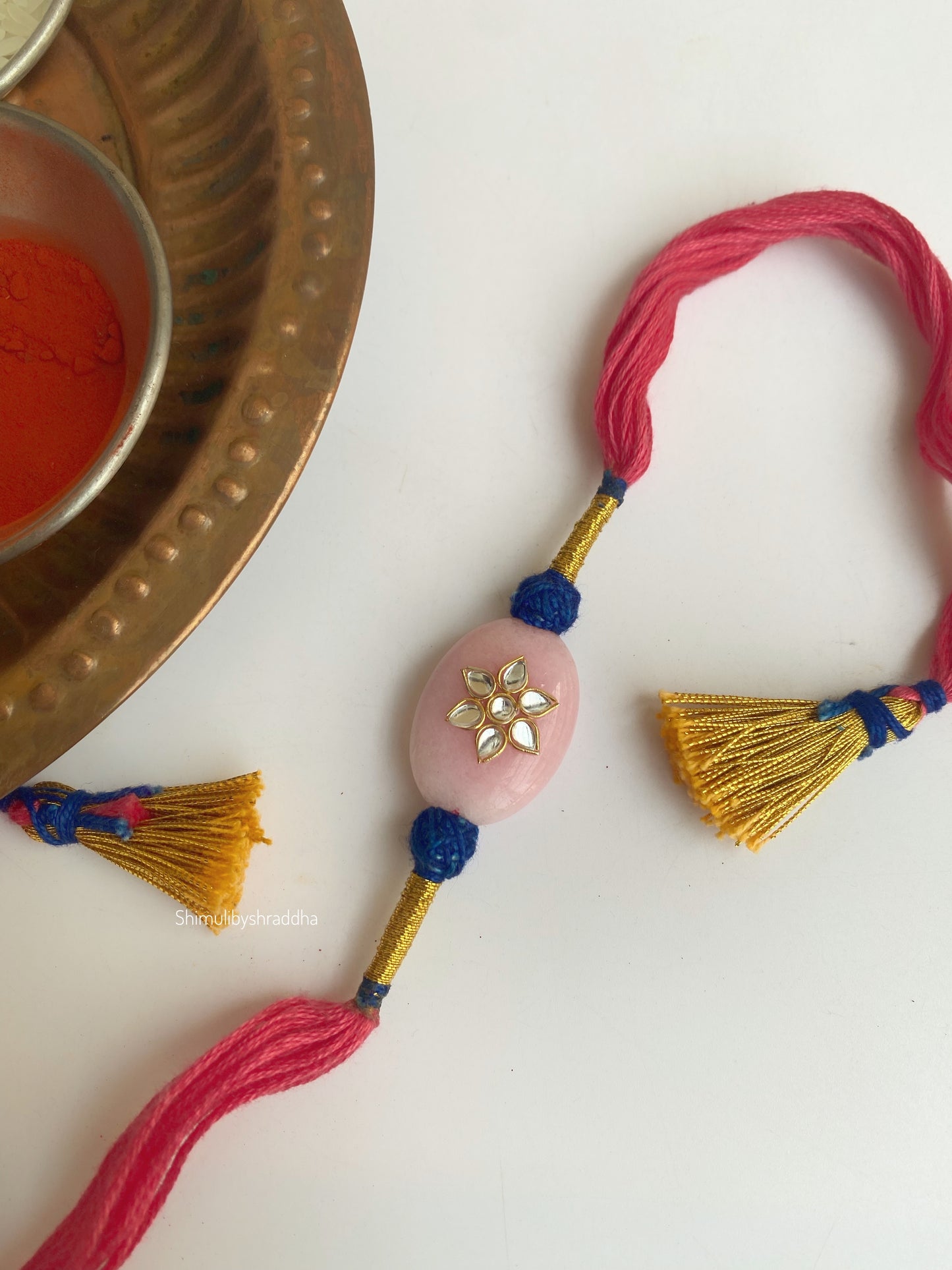 Natural stone rakhi