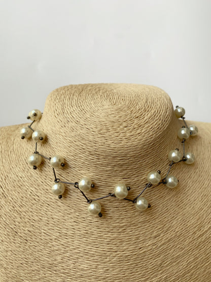 PEARL CHOKER SET