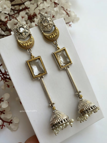 KAVITA DUAL TONE EARRINGS