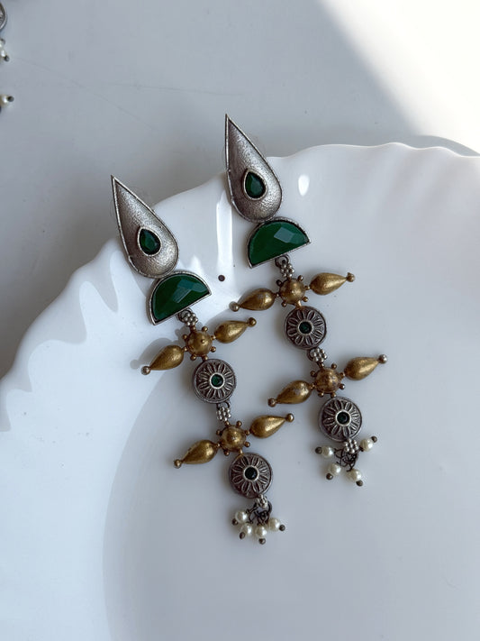 UDRITI DUAL TONE EARRINGS