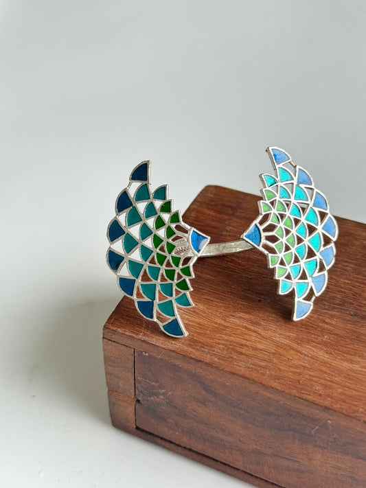 GERMAN SILVER BUTTERFLY RING