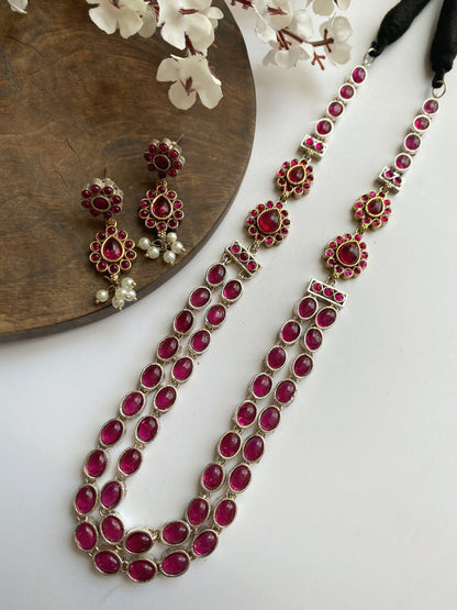 MADHAVI DOUBLE LAYERED NECKLACE SET