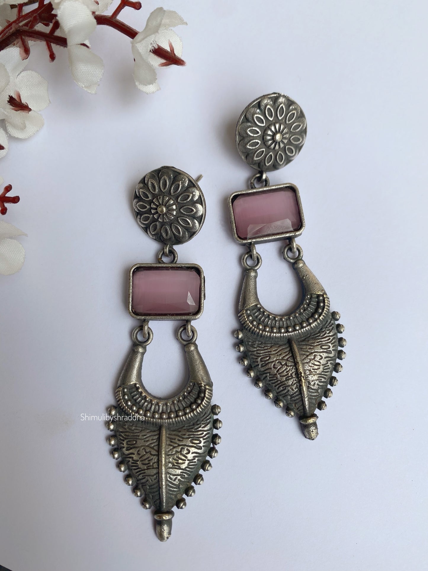 SILVERLOOKALIKE EARRINGS