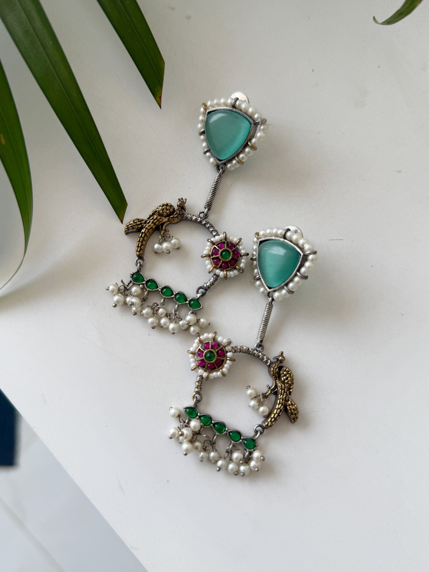 PARIZAAD DUAL TONE EARRINGS