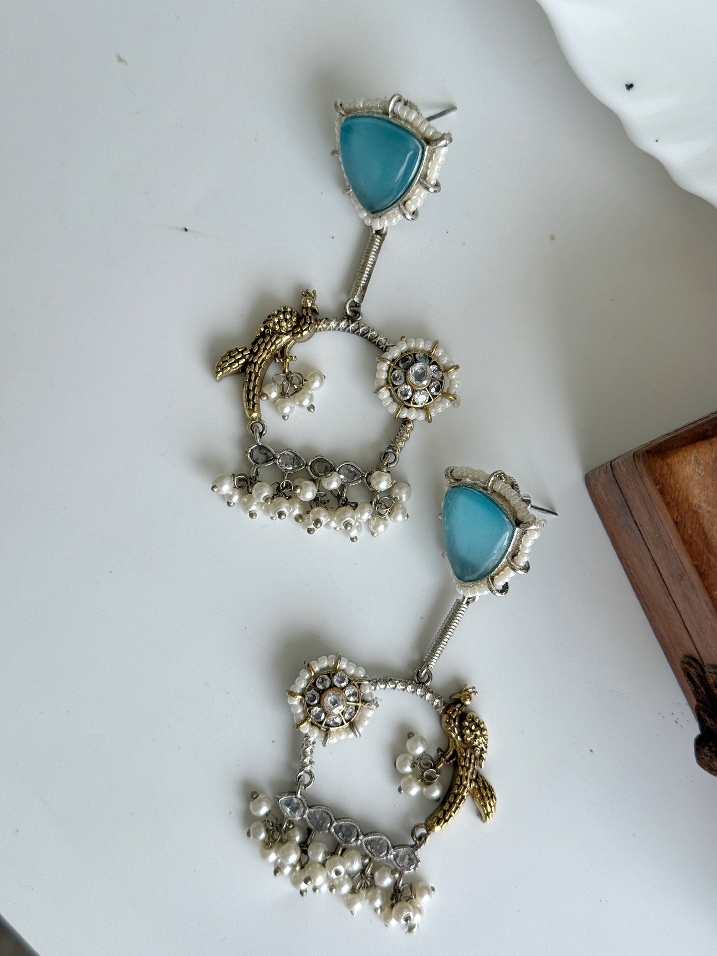 PARIZAAD DUAL TONE EARRINGS