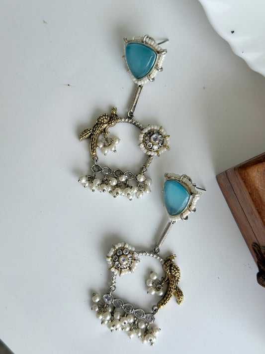 PARIZAAD DUAL TONE EARRINGS