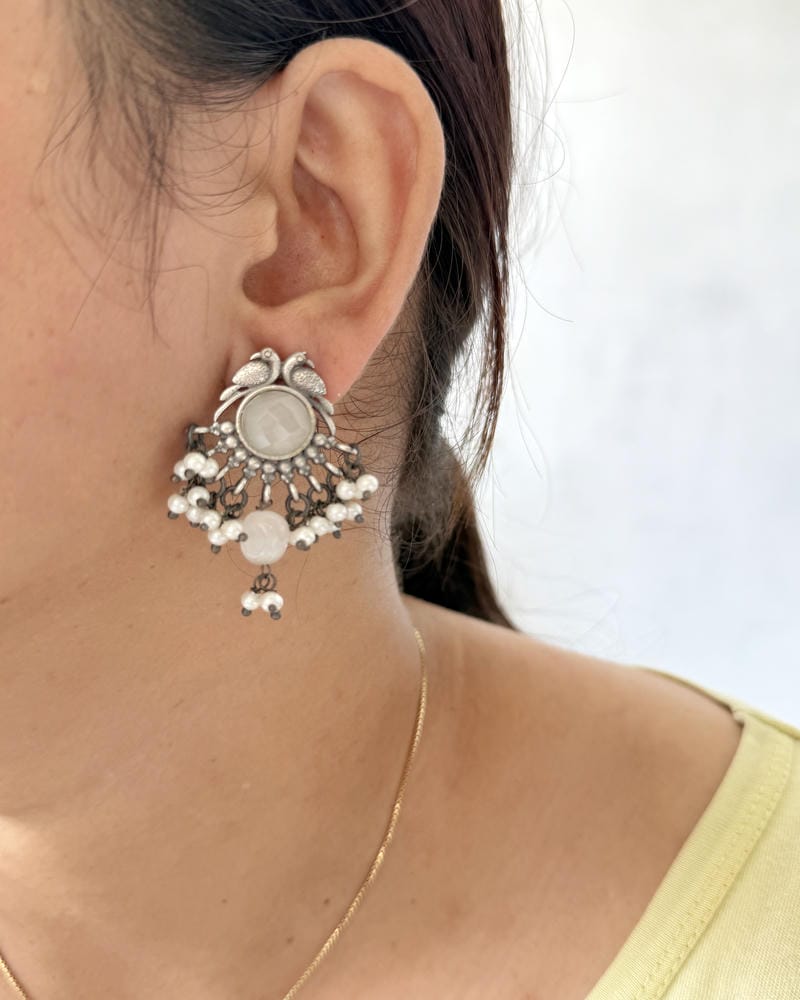 SILVERLOOKALIKE EARRINGS