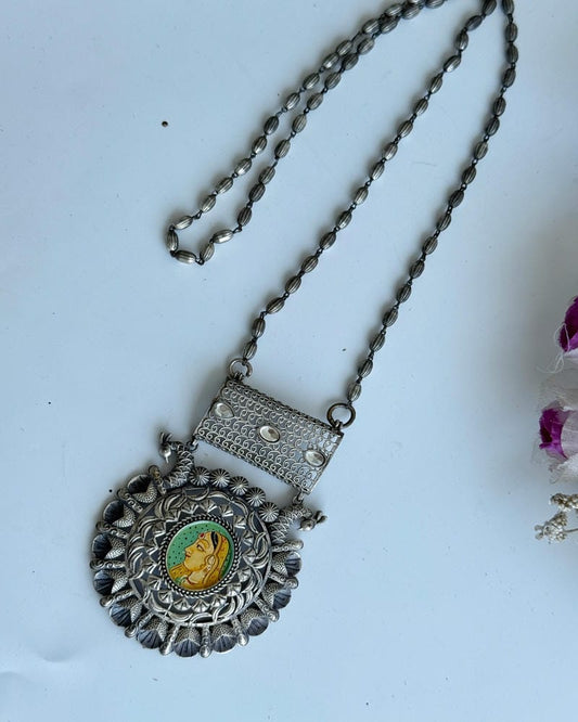RIDDHI MEENAKARI LONG NECKLACE