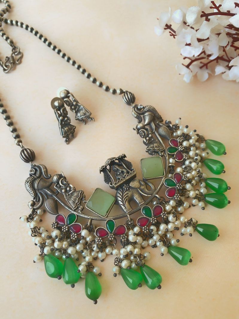 DOLI SILVERLOOKALIKE NECKLACE SET