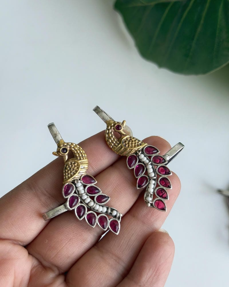 MAYUR CUFF DUAL TONE EARRINGS