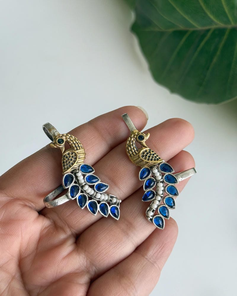 MAYUR CUFF DUAL TONE EARRINGS
