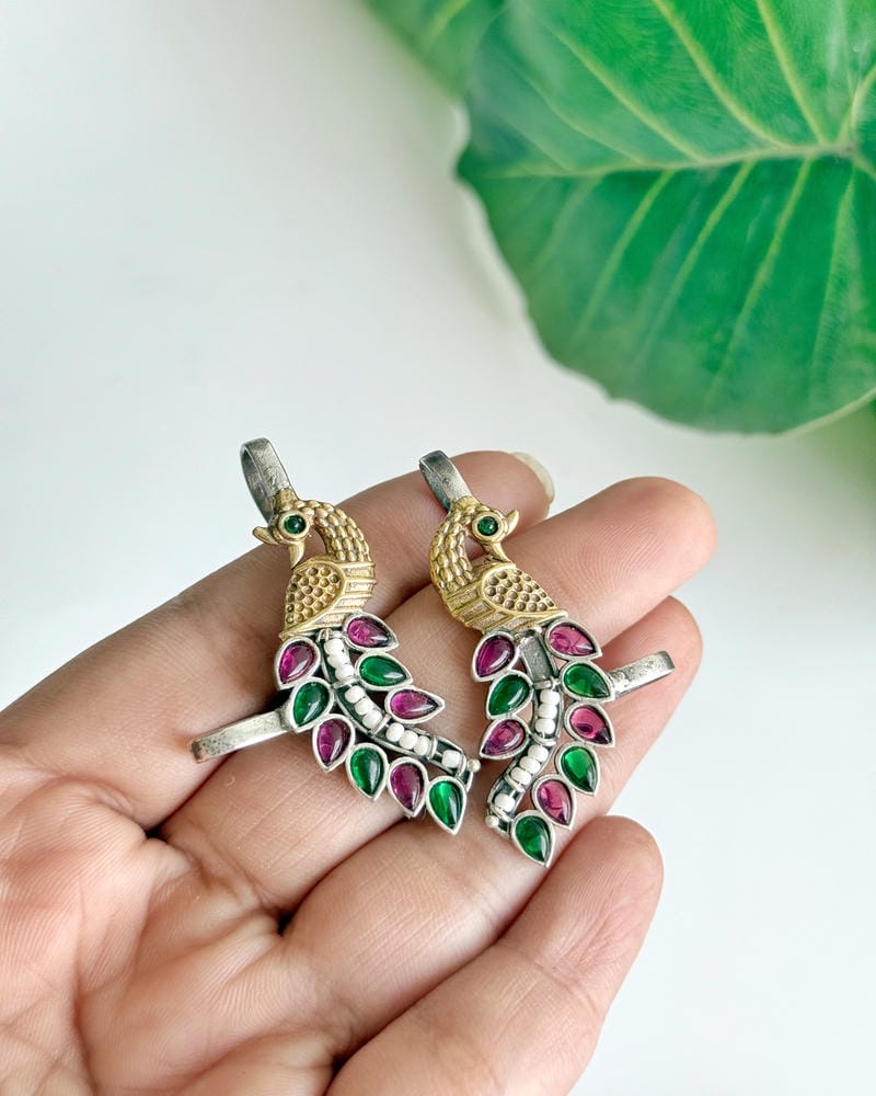 MAYUR CUFF DUAL TONE EARRINGS