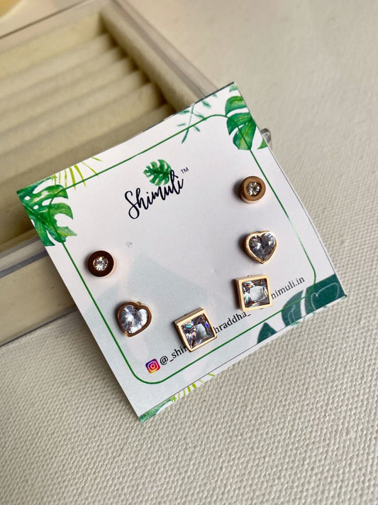 STUD EARRINGS SET