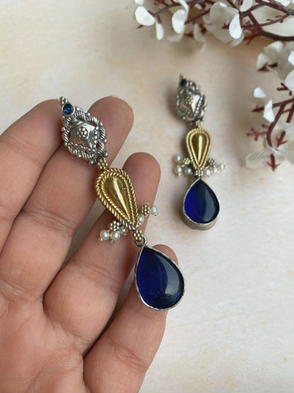 AYERA DUAL TONE EARRINGS