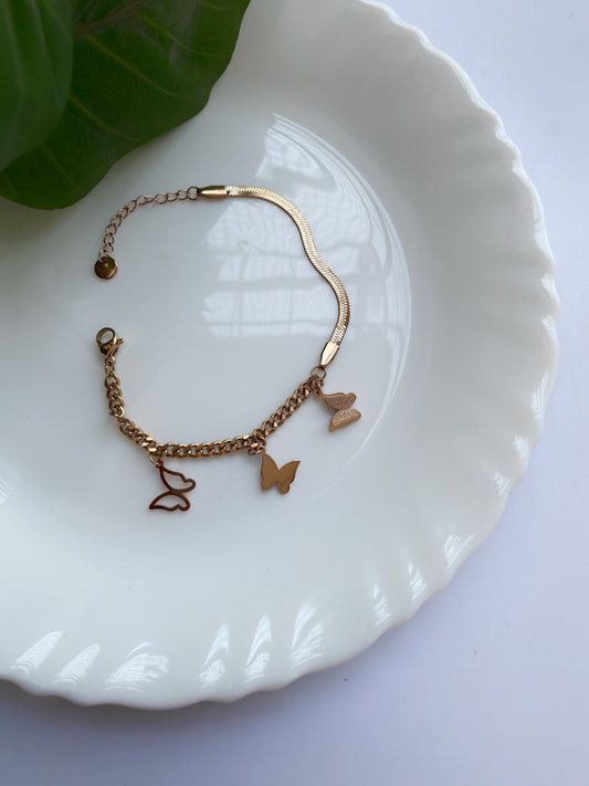 BUTTERFLY CHARM BRACELET