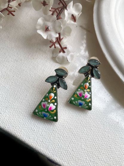 MEENAKARI STUD EARRINGS