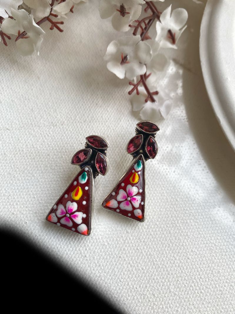 MEENAKARI STUD EARRINGS