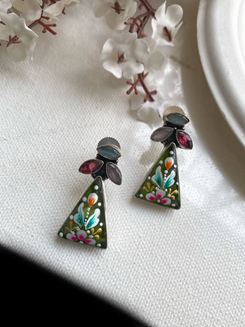 MEENAKARI STUD EARRINGS