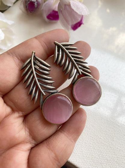 SILVERLOOKALIKE STUD EARRINGS