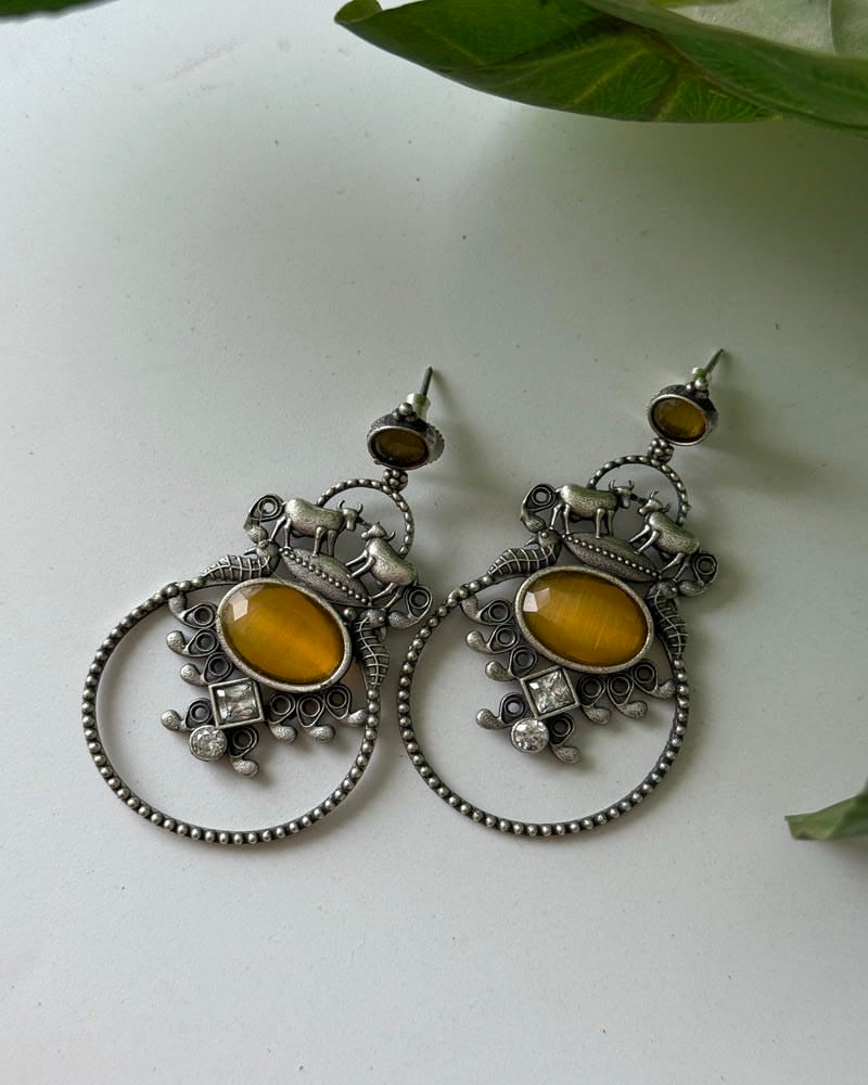 GAMINI STONE EARRINGS
