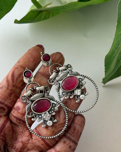 GAMINI STONE EARRINGS