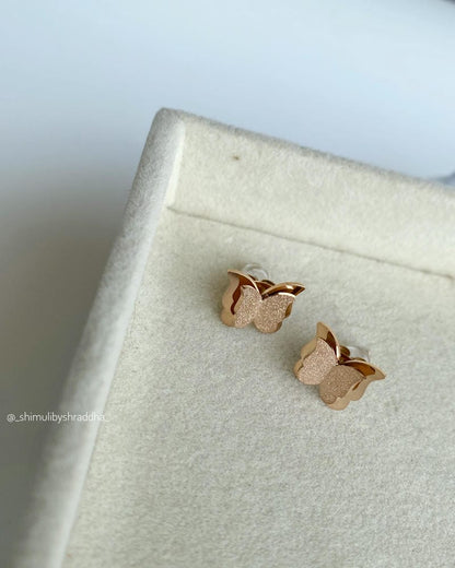BUTTERFLY STUD EARRINGS