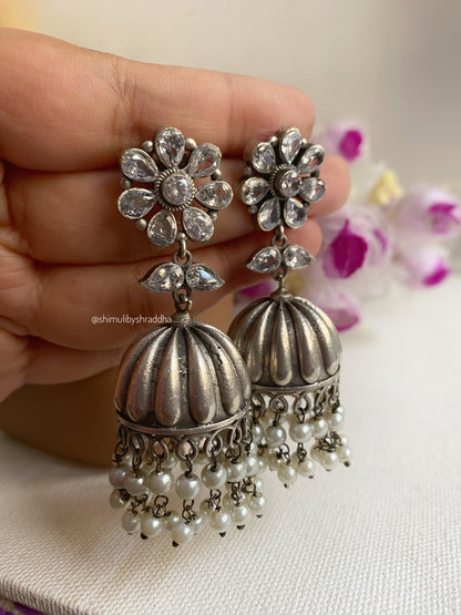 HENNA FLOWER JHUMKA