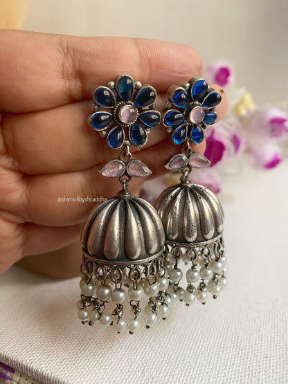 HENNA FLOWER JHUMKA