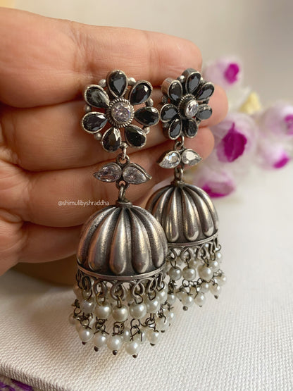 HENNA FLOWER JHUMKA