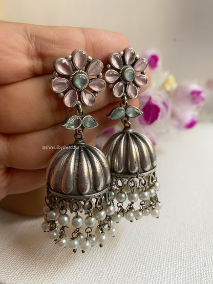 HENNA FLOWER JHUMKA