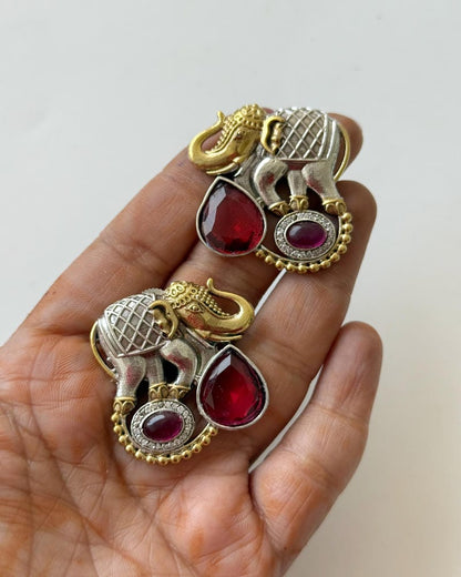 GAMINI DUAL TONE EARRINGS