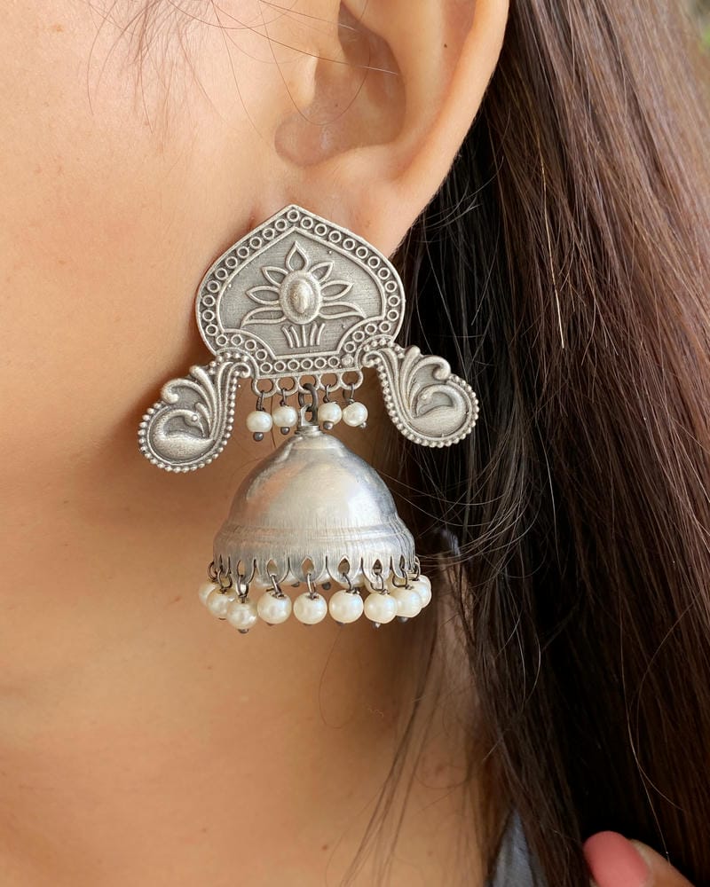 KUMARI SILVERLOOKALIKE JHUMKA