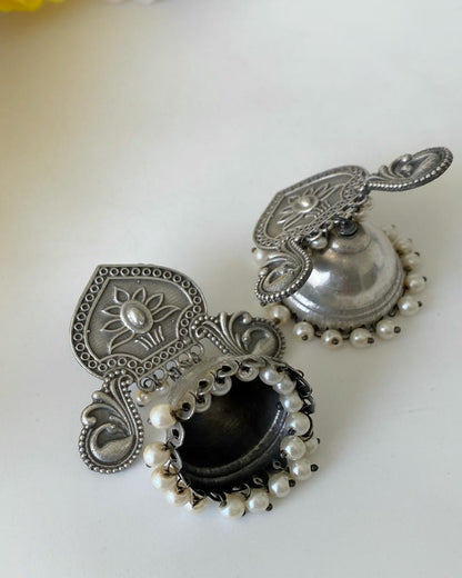 KUMARI SILVERLOOKALIKE JHUMKA