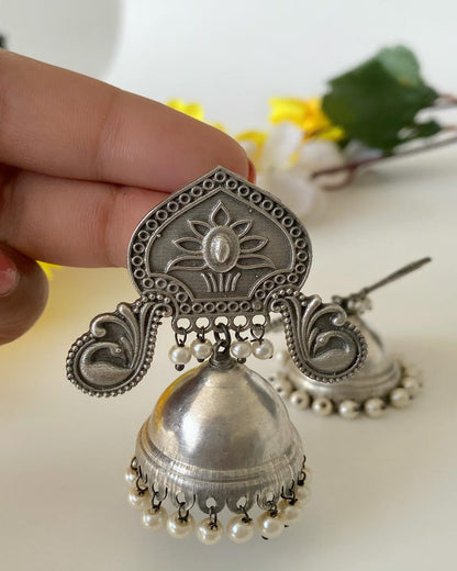 KUMARI SILVERLOOKALIKE JHUMKA