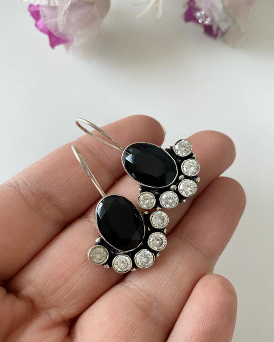 GERMAN SILVER HOOK EARRINGS