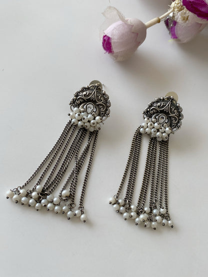 SILVERLOOKALIKE EARRINGS