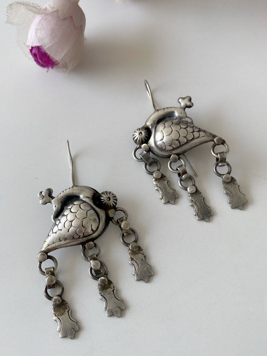 SILVERLOOKALIKE EARRINGS