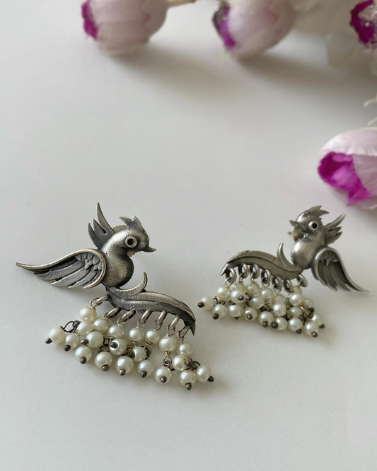 SILVERLOOKALIKE EARRINGS