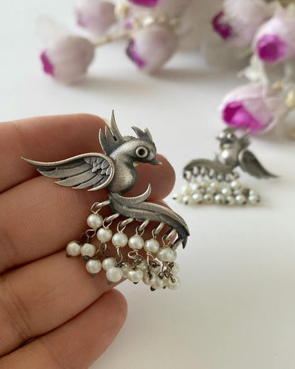 SILVERLOOKALIKE EARRINGS
