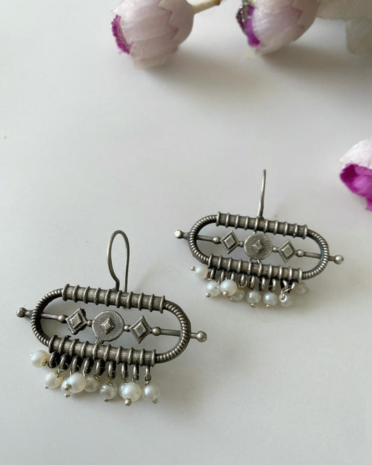 SILVERLOOKALIKE EARRINGS