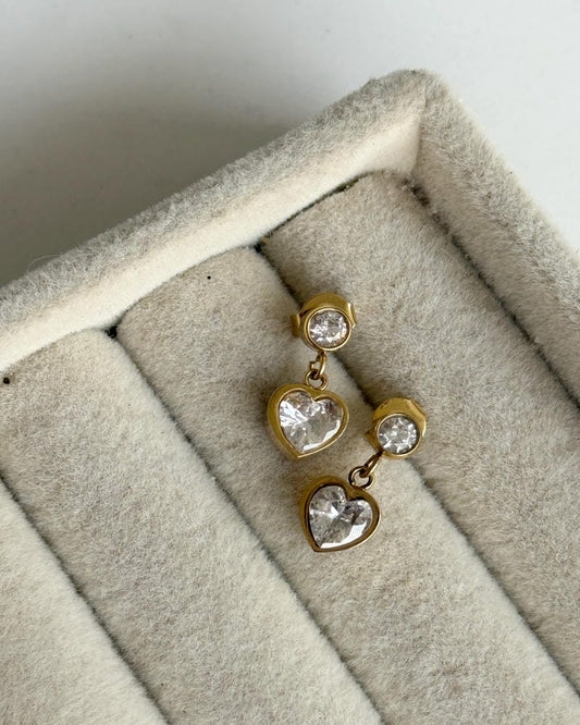 DAISY HEART EARRINGS