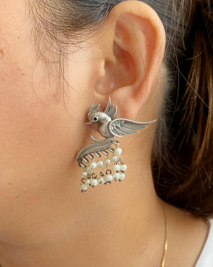 SILVERLOOKALIKE EARRINGS
