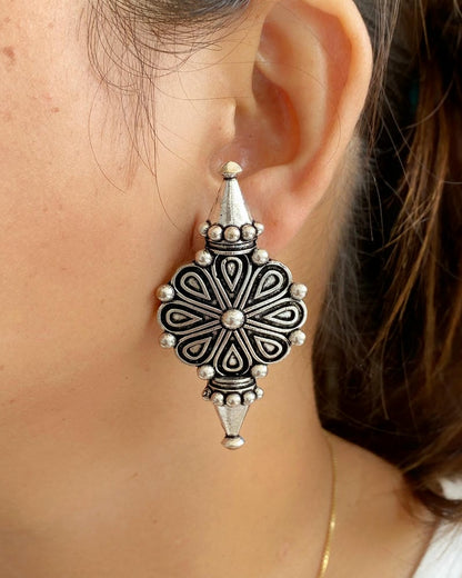 SILVERLOOKALIKE EARRINGS