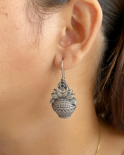 SILVERLOOKALIKE EARRINGS