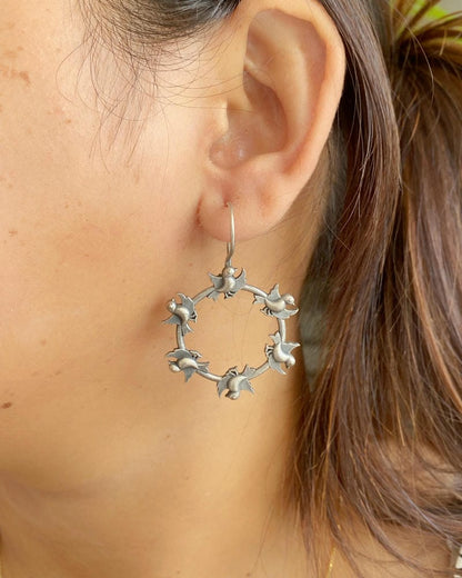 SILVERLOOKALIKE EARRINGS
