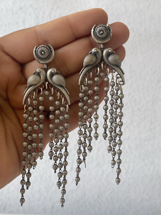 SILVERLOOKALIKE EARRINGS